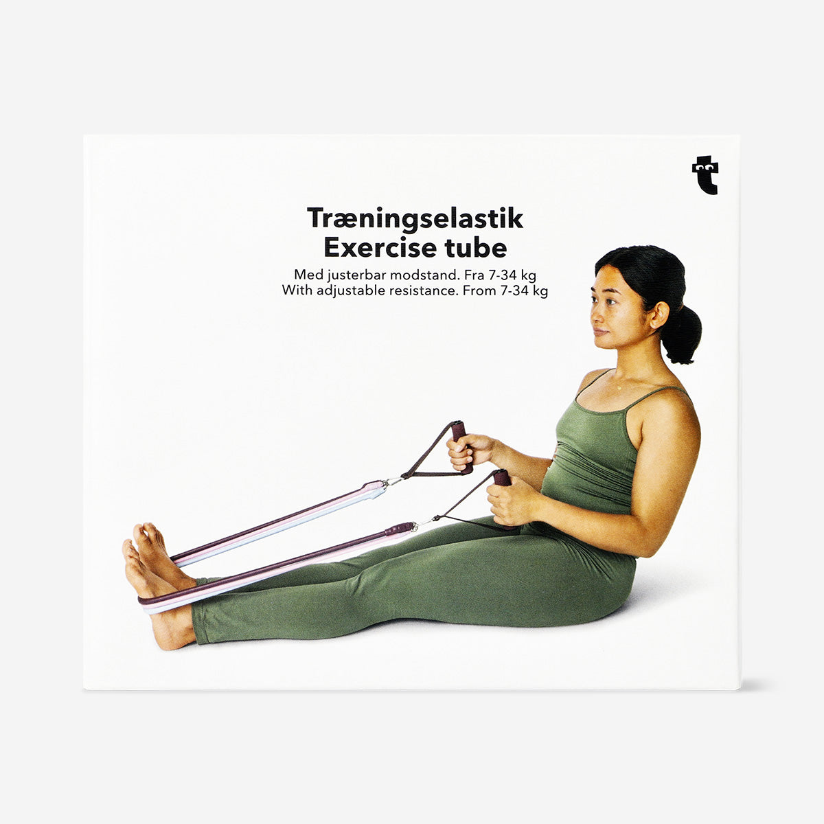 Exercise tube with adjustable resistance