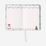 Office notebook with Santa design from Flying Tiger Copenhagen, featuring festive holiday-themed illustrations on the cover.