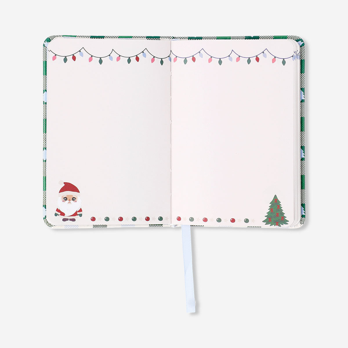 Office notebook with Santa design from Flying Tiger Copenhagen, featuring festive holiday-themed illustrations on the cover.