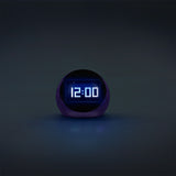 Digital purple alarm clock