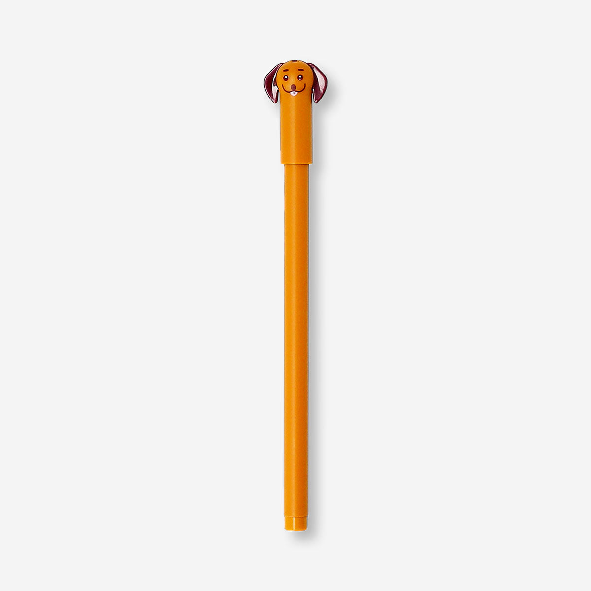 Flying Tiger Copenhagen brown sausage dog ballpoint pen for office use, featuring a playful dog design and smooth writing tip.