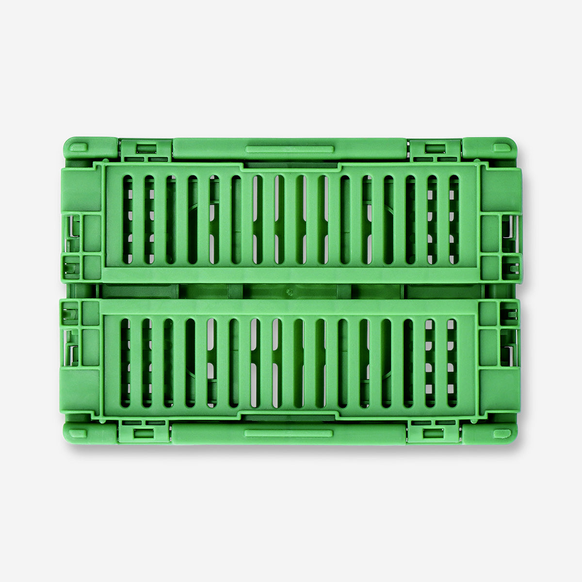 Scatola pieghevole verde per Organizzazione - 15 cm