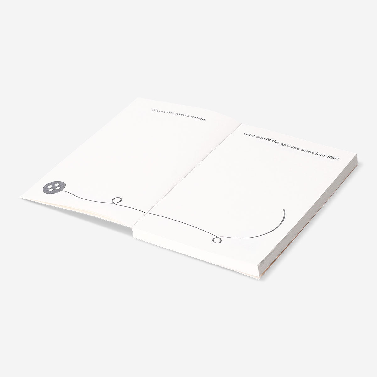 Creative office journal with prompts by Flying Tiger Copenhagen, featuring colorful pages and space for notes and ideas.