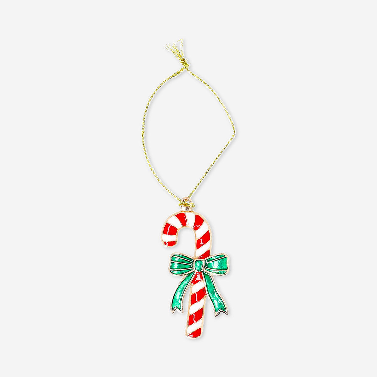 Hanging ornament - Candy cane in metal