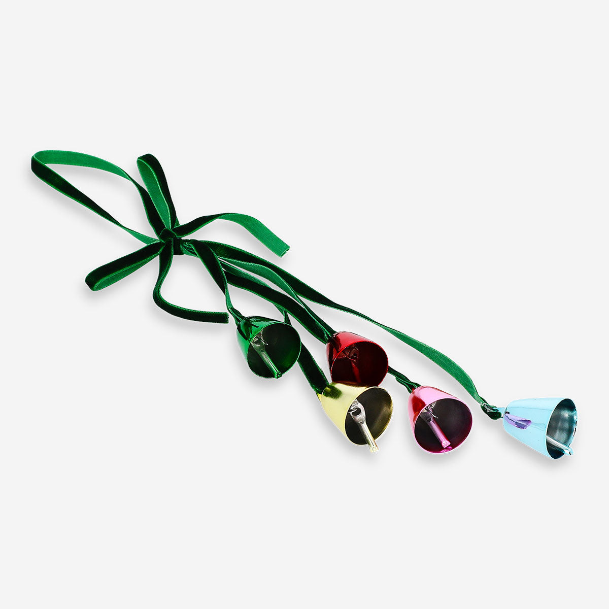 Flying Tiger Copenhagen bell garland for home decor, featuring a string of decorative bells on a festive display.