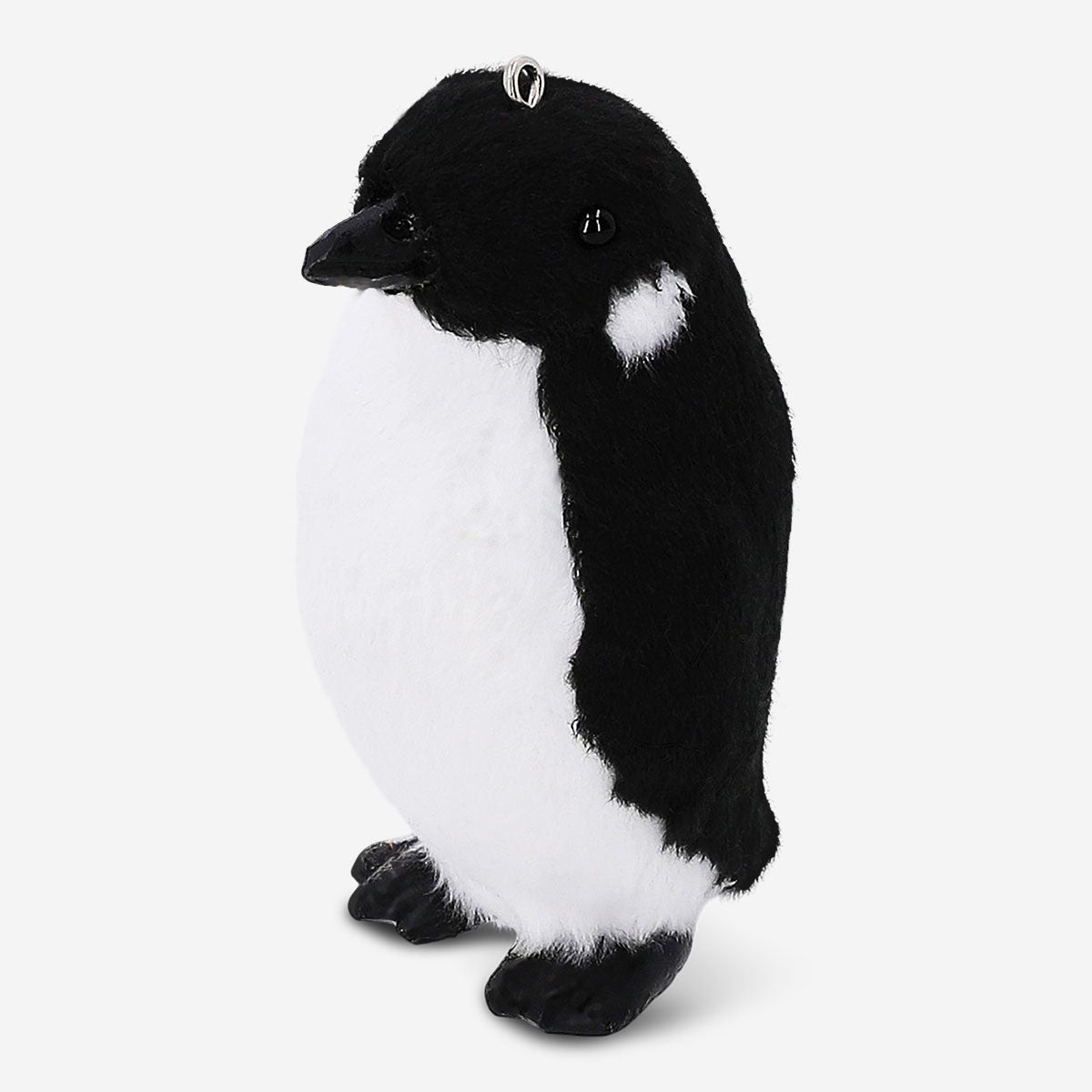 Flying Tiger Copenhagen hanging penguin ornament, decorative home accessory with a cute penguin design on a string.