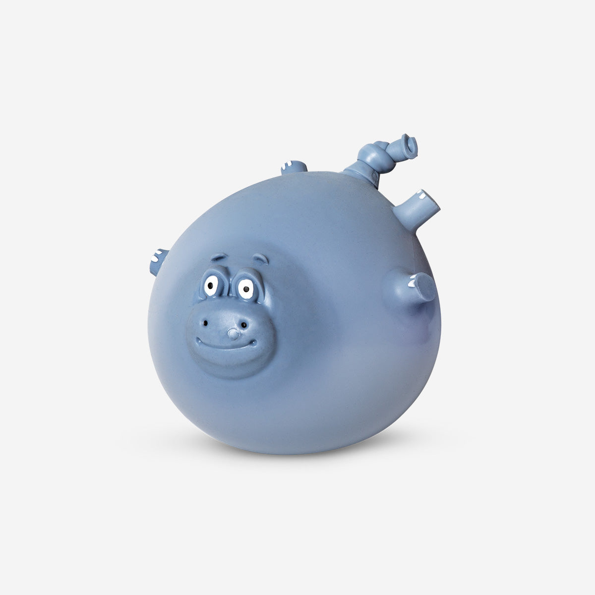 Blue hippo balloon animal toy by Flying Tiger Copenhagen, featuring a playful and colorful design suitable for children.