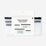 Svarta organiseringsväskor med dragkedja - 4 st