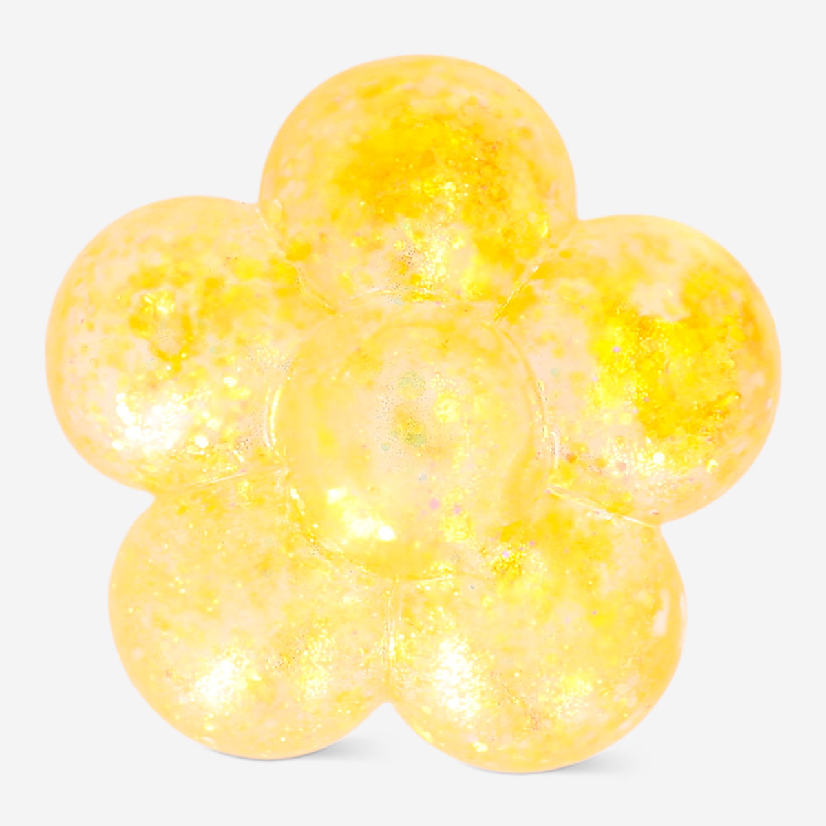 Fidget-blomst - Orange glitter