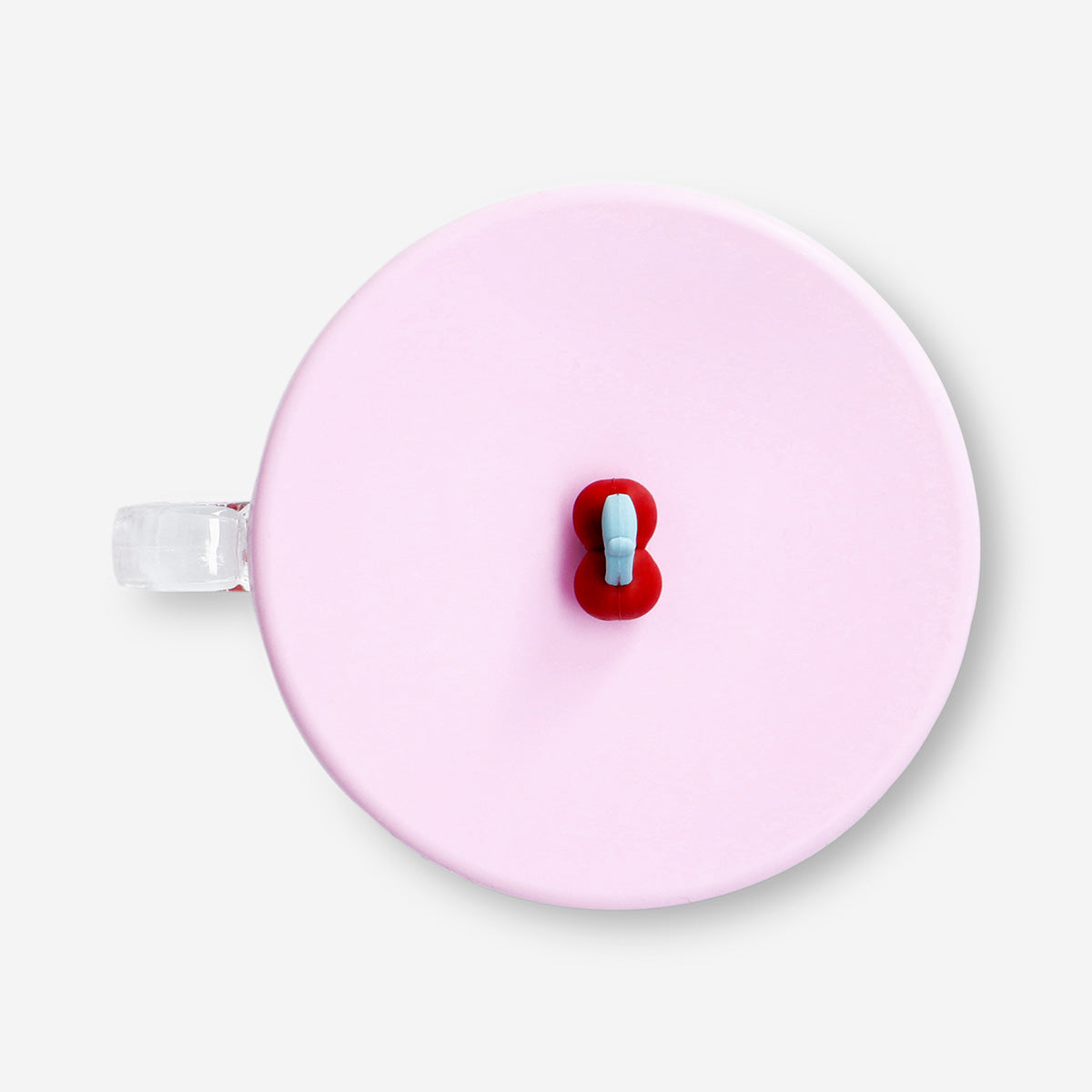 Cherry mug with silicone lid - 400 ml