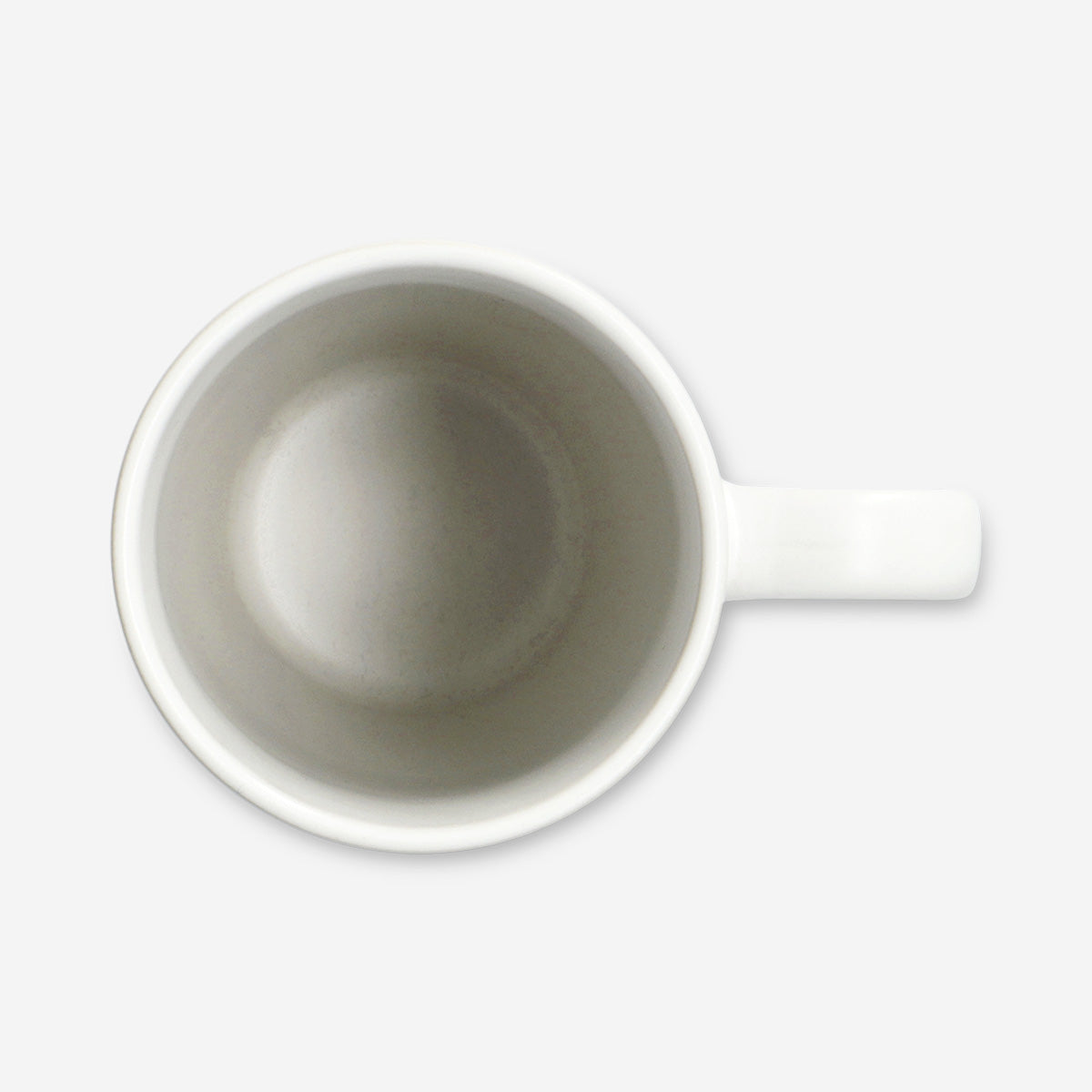 White ceramic cat mug with handle, 400 ml capacity, featuring a cute feline design, ideal for kitchen use by Flying Tiger Copenhagen.