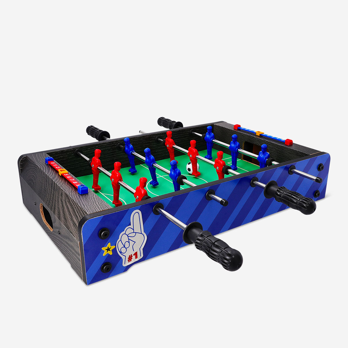 Flying Tiger Copenhagen classic football game, tabletop soccer game with colorful players and a compact design for fun indoor play.