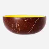 Hand-painted coconut bowl with crab motif, 13 cm, from Flying Tiger Copenhagen, showcasing a vibrant tropical design.