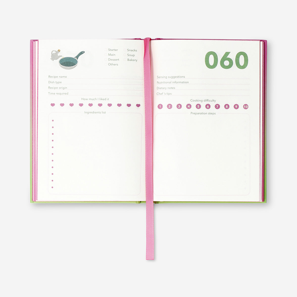 A6 recipe book - English