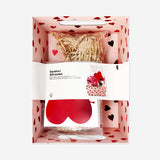 Gift basket set adorned with hearts