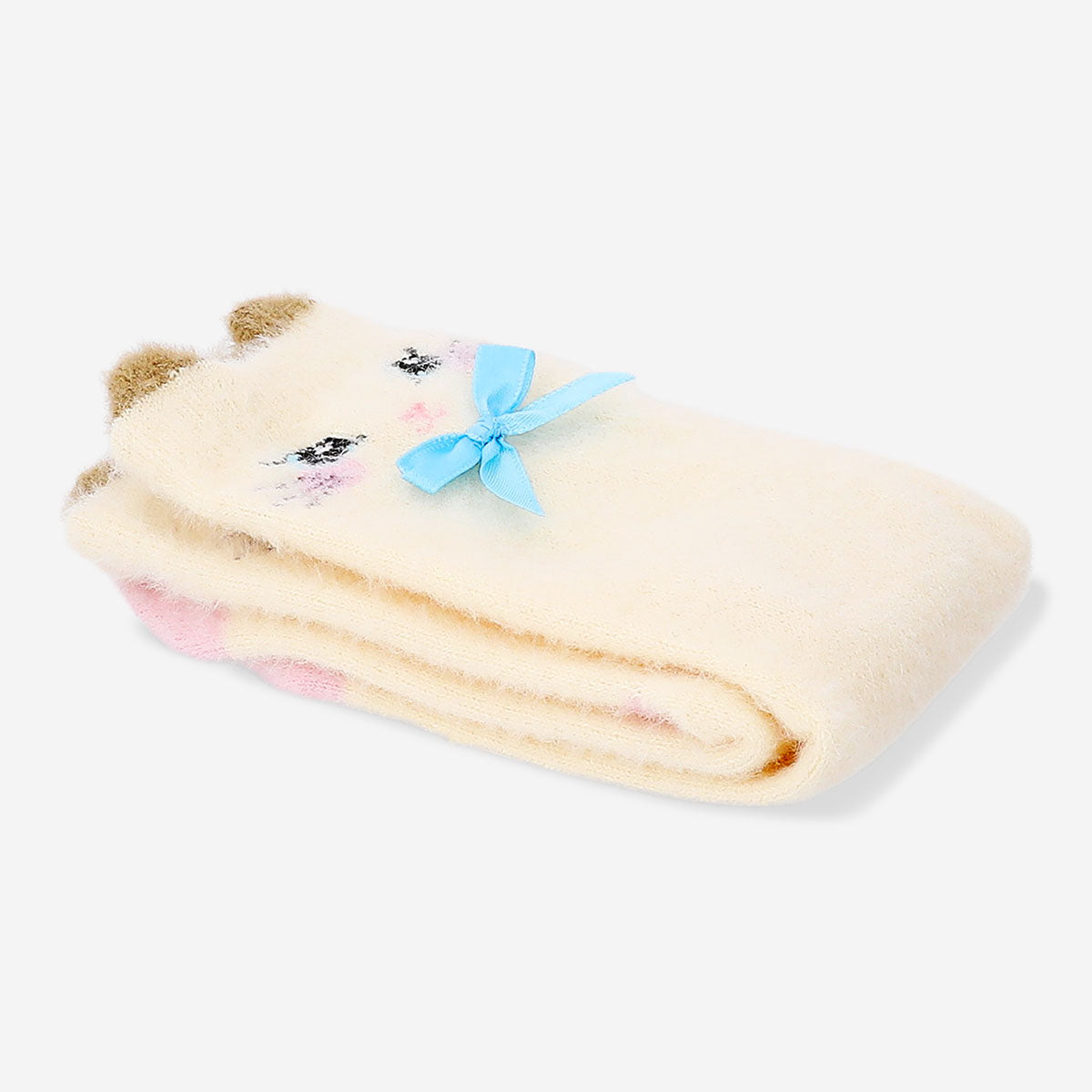 Comfy cat socks in size 39/40 from Flying Tiger Copenhagen, soft textile with playful cat pattern on cozy footwear.