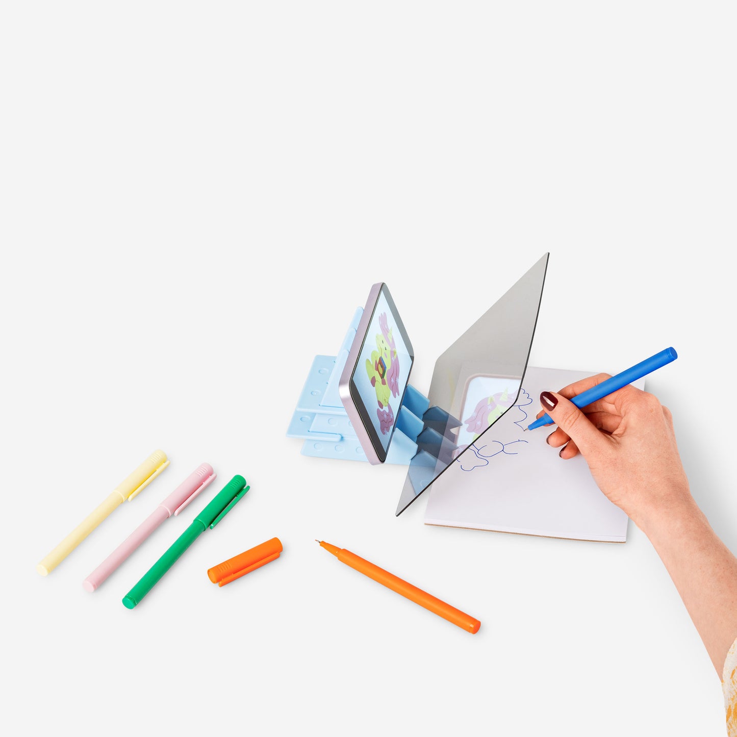 Flying Tiger Copenhagen drawing screen projector gadget with adjustable lens and compact design for creative visual displays.