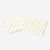 Set of 16 Flying Tiger Copenhagen party napkins with green star patterns, perfect for celebrations and events.