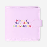 Office money saving challenge booklet by Flying Tiger Copenhagen, featuring colorful pages and compact design for budgeting.