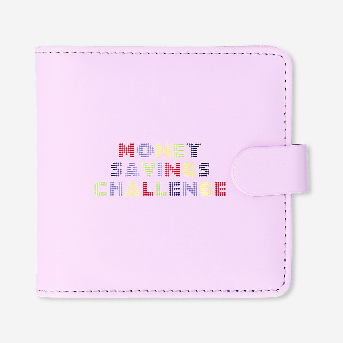 Office money saving challenge booklet by Flying Tiger Copenhagen, featuring colorful pages and compact design for budgeting.