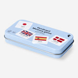 Flying Tiger Copenhagen memory game featuring colorful flag cards, designed for fun and educational matching play.