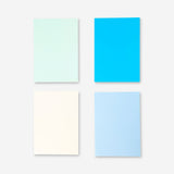 B5 solid colour notebooks - 4 pcs