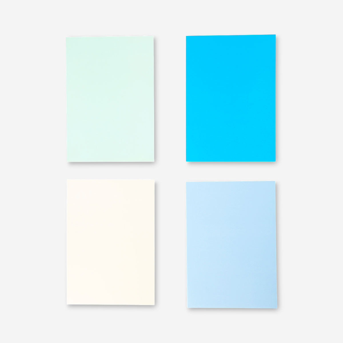 B5 solid colour notebooks - 4 pcs