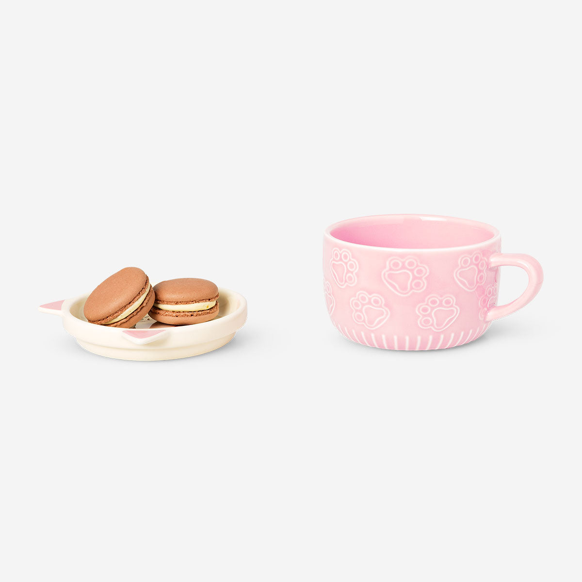 Becher mit Snackschale in Katzenform - 300 ml