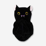 Black bat-shaped pet toy from Flying Tiger Copenhagen, soft leisure toy suitable for cats or small pets.