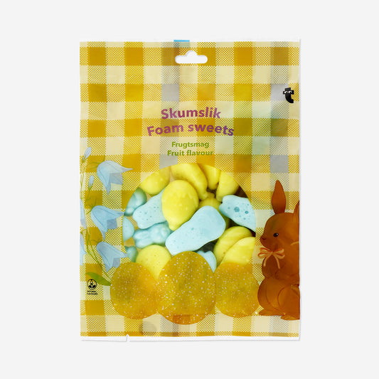 Easter foam candy - Lemon and blueberry flavour