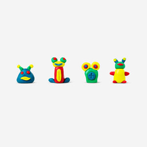 Kids' dough set by Flying Tiger Copenhagen featuring colorful modeling clay and tools for creative play.