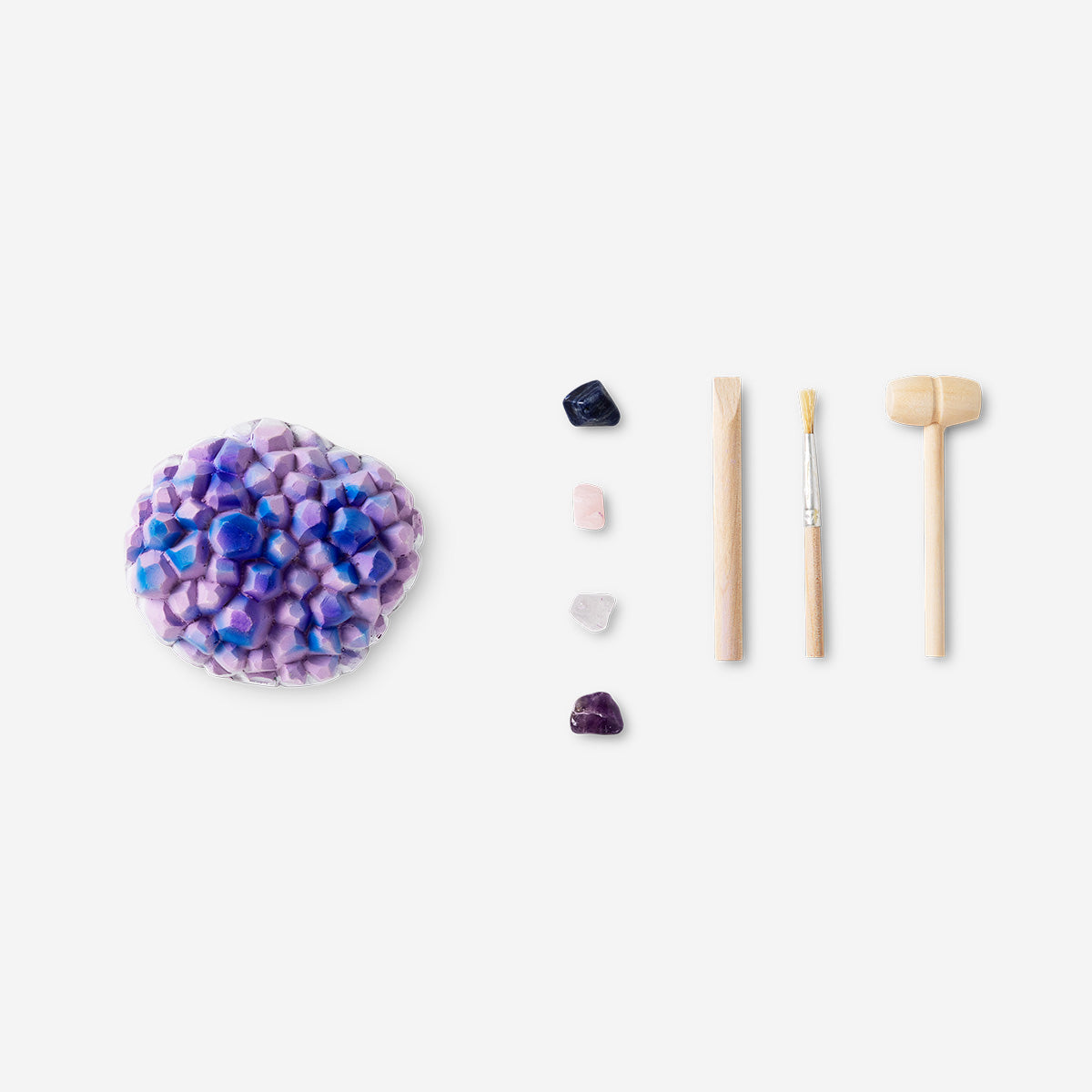 Excavation kit - Geode with gemstones