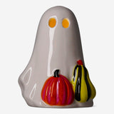 Luminous ghost decoration with pumpkins and LED light for home decor, by Flying Tiger Copenhagen.