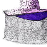 Adult witch's hat with spiderweb design for parties, featuring a pointed top and decorative web pattern, by Flying Tiger Copenhagen.