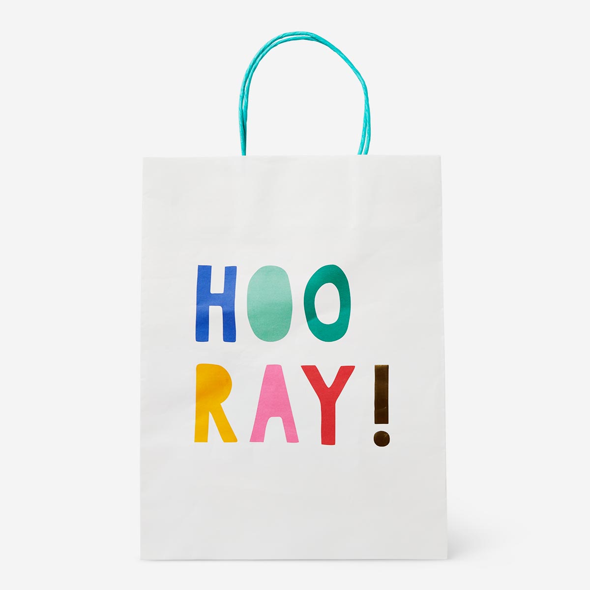 Flying Tiger Copenhagen office birthday gift bag with colorful printed design and sturdy paper handle.