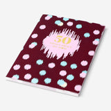 Memory journal for mum by Flying Tiger Copenhagen, English office journal with lined pages and colorful cover design.