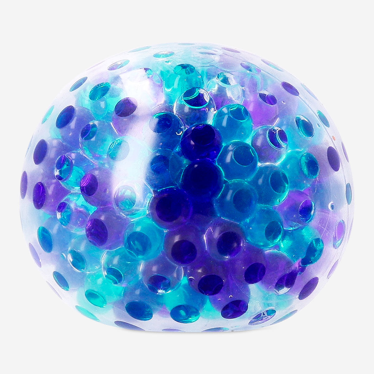 Blue Flying Tiger Copenhagen fidget ball with cooling effect, compact gadget designed for stress relief and sensory stimulation.