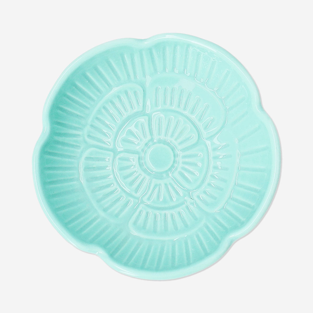 Small 8cm flower bowl from Flying Tiger Copenhagen, kitchen ceramic with floral design, ideal for serving or decorative use.