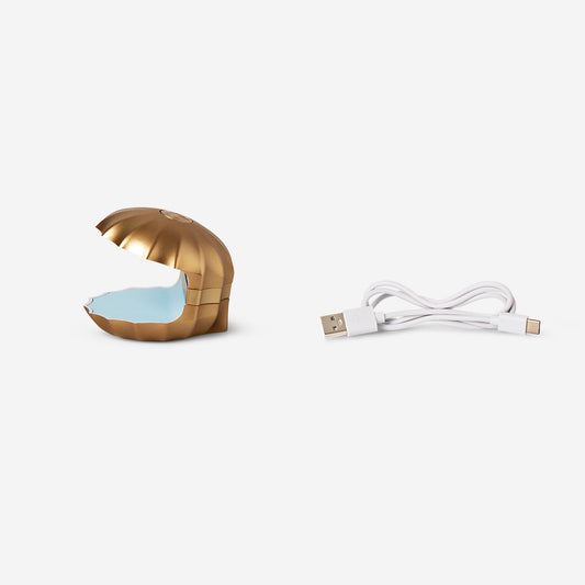 Gold shell nail lamp