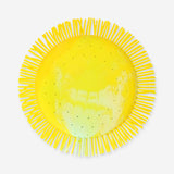Yellow flying disc toy for water play by Flying Tiger Copenhagen, featuring a lightweight plastic design perfect for outdoor fun.