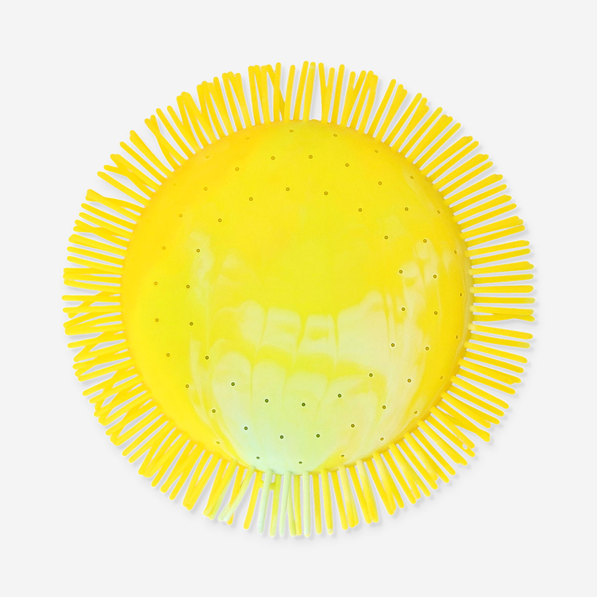 Yellow flying disc toy for water play by Flying Tiger Copenhagen, featuring a lightweight plastic design perfect for outdoor fun.