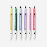 Set of six erasable highlighters from Flying Tiger Copenhagen, perfect for office and study use with vibrant colors.
