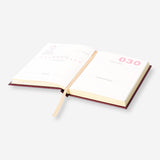 A6 Flying Tiger Copenhagen project planner in English, open to pages with weekly and monthly planning sections on a white background.