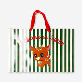 Office gift bag featuring a deer design, measuring 30x45 cm, from Flying Tiger Copenhagen. Perfect for festive gift wrapping.
