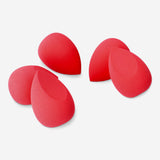 Flying Tiger Copenhagen strawberry-shaped makeup blender sponges in a cheerful box for personal care.