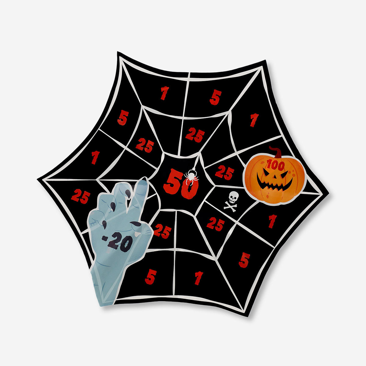Flying Tiger Copenhagen Spider Dart Game with colorful spider-shaped target and darts for indoor fun and game play.