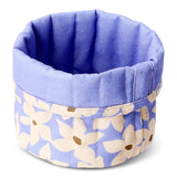 Flying Tiger Copenhagen floral print textile storage basket, 14 cm, ideal for organizing small items in home decor.