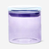 Purple glass storage jar - 520 ml