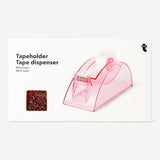 Pink glitter tape dispenser