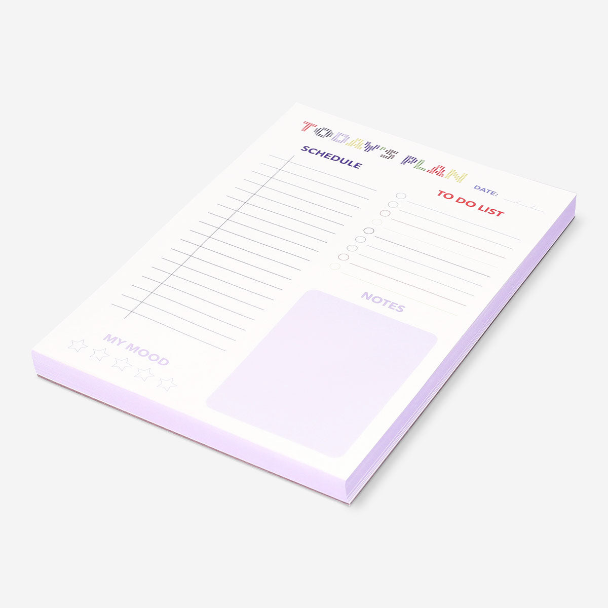 Flying Tiger Copenhagen daily planner notepad for office use, featuring lined pages for organizing daily tasks and schedules.